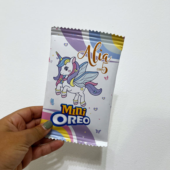 Galletas Mini Oreo Personalizadas - Unicornio