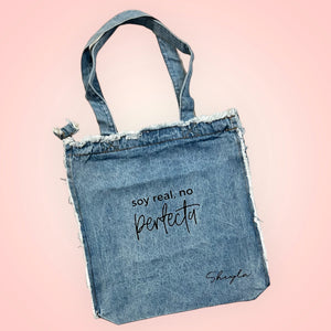 Bolso de Jeans con Mensajes Positivos