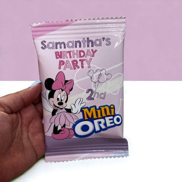 Galletas Mini Oreo Personalizadas - Minnie Mouse