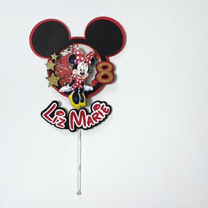 Cake Topper Shaker - Minni Mouse Rojo