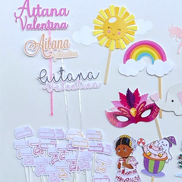 Cake Toppers - Baby Months ALEGRIA