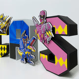 Letras 3D - Power Rangers