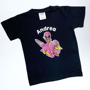 Camiseta - Power Rangers "Pink Dino Charge Ranger"