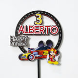 Cake Topper - Mickey Mouse sobre ruedas