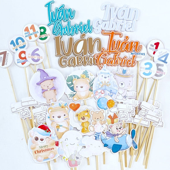 Cake Toppers - Baby Months 