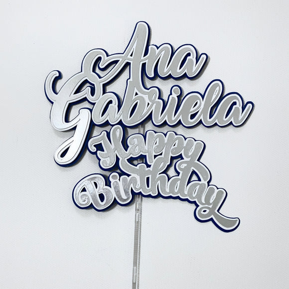 Cake Topper - Happy Birthday