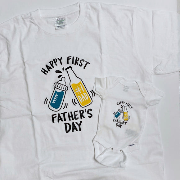 Camisetas a juego - Happy First Father's Day