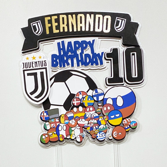 Cake Topper - Futbol Juventus