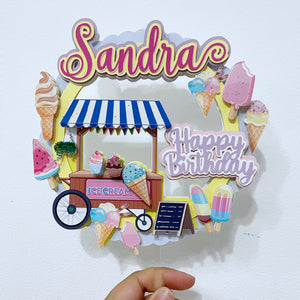 Cake Topper - Ice Cream