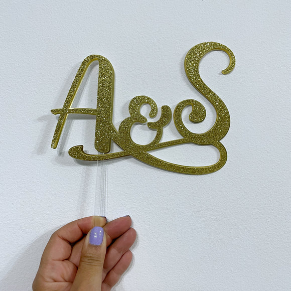 Cake Toppers - Iniciales para Bodas