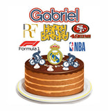 Cake Topper 3D - Deportes