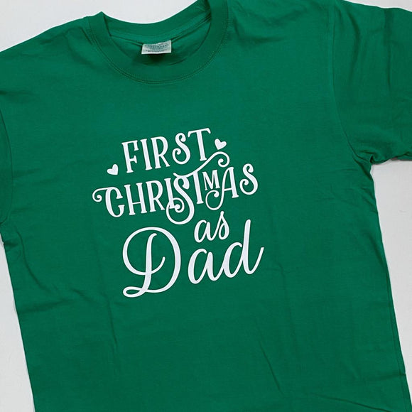 Camiseta - First Christmas as DAD